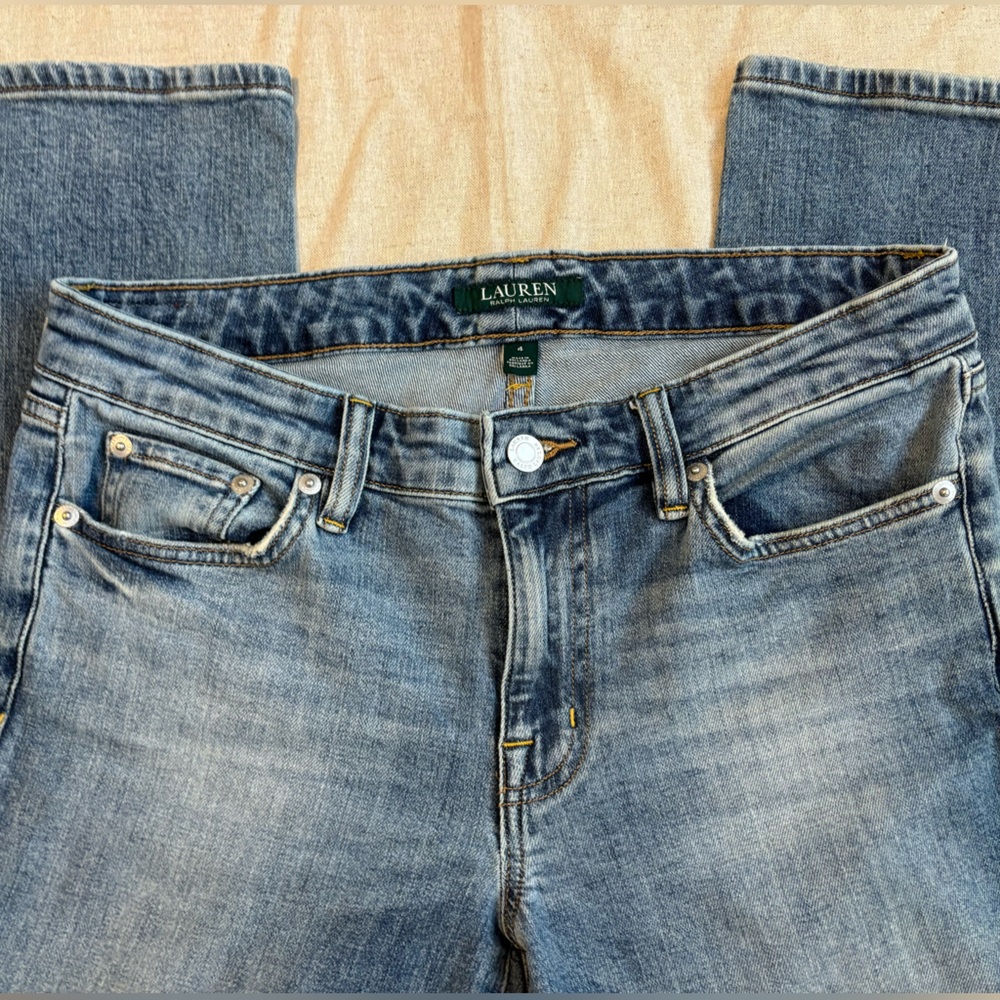 Lauren Ralph Lauren Mid rise straight ankle jeans - Size 4 - light wash